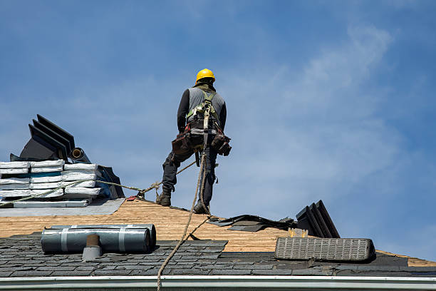 Professional Roof Replacement technician working in Walker Valley, NY